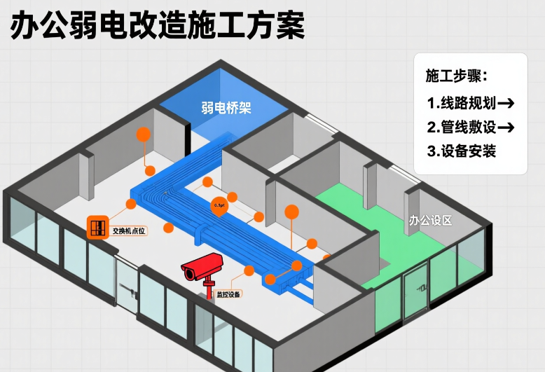 熱門|大樓辦公弱電改造施工方案|可靠實現智能化升級